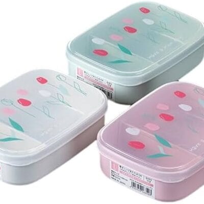 Hộp đựng cơm ngăn chia Nakaya Bento Tulip size L 650ml